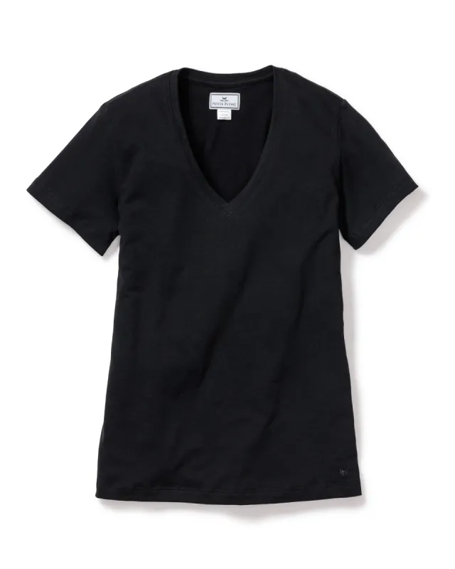 Women's Pima Short Sleeve Top in Black sold by Petite Plume