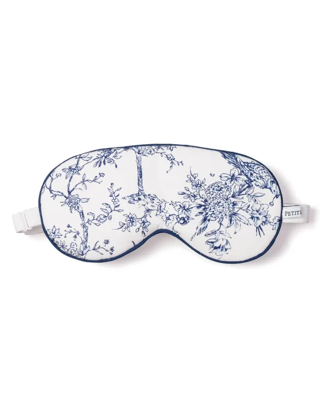 Adult's Twill Sleep Mask in Timeless Toile made by Petite Plume
