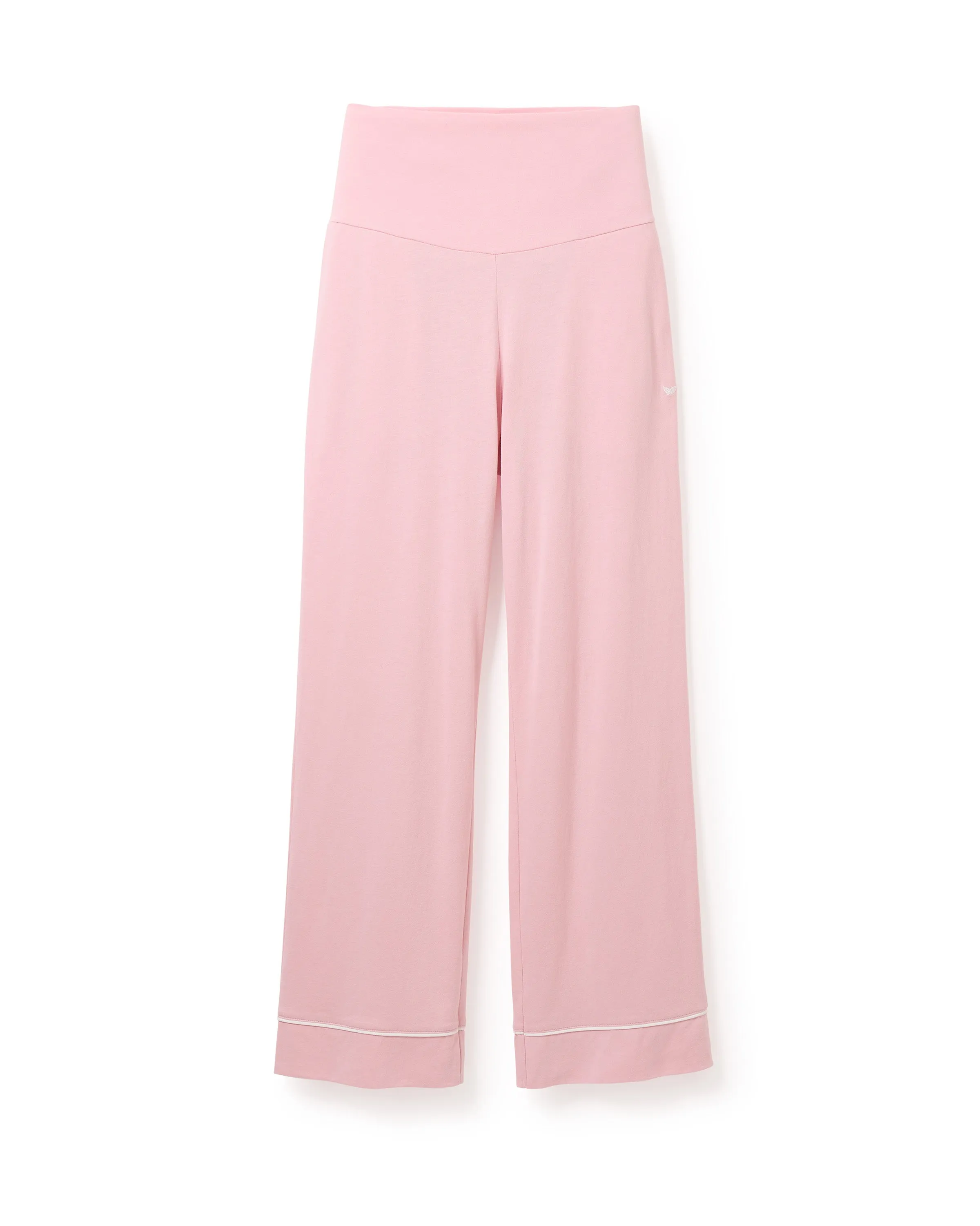 Women's Pima Maternity Pants in Pink sold by Petite Plume