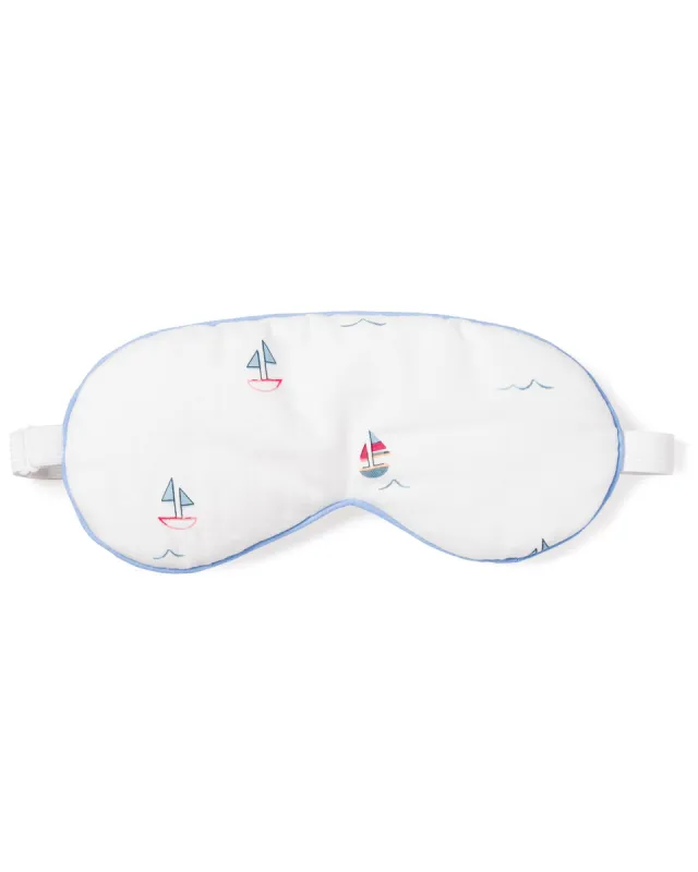 Adult's Twill Sleep Mask in Bateau sold by Petite Plume