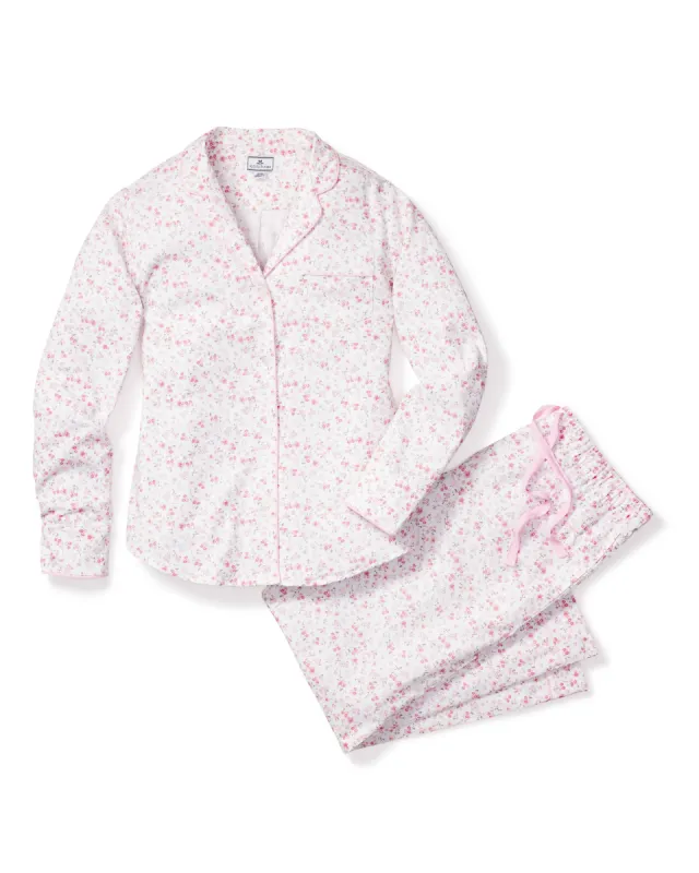 Women's Twill Pajama Set in Dorset Floral sold by Petite Plume