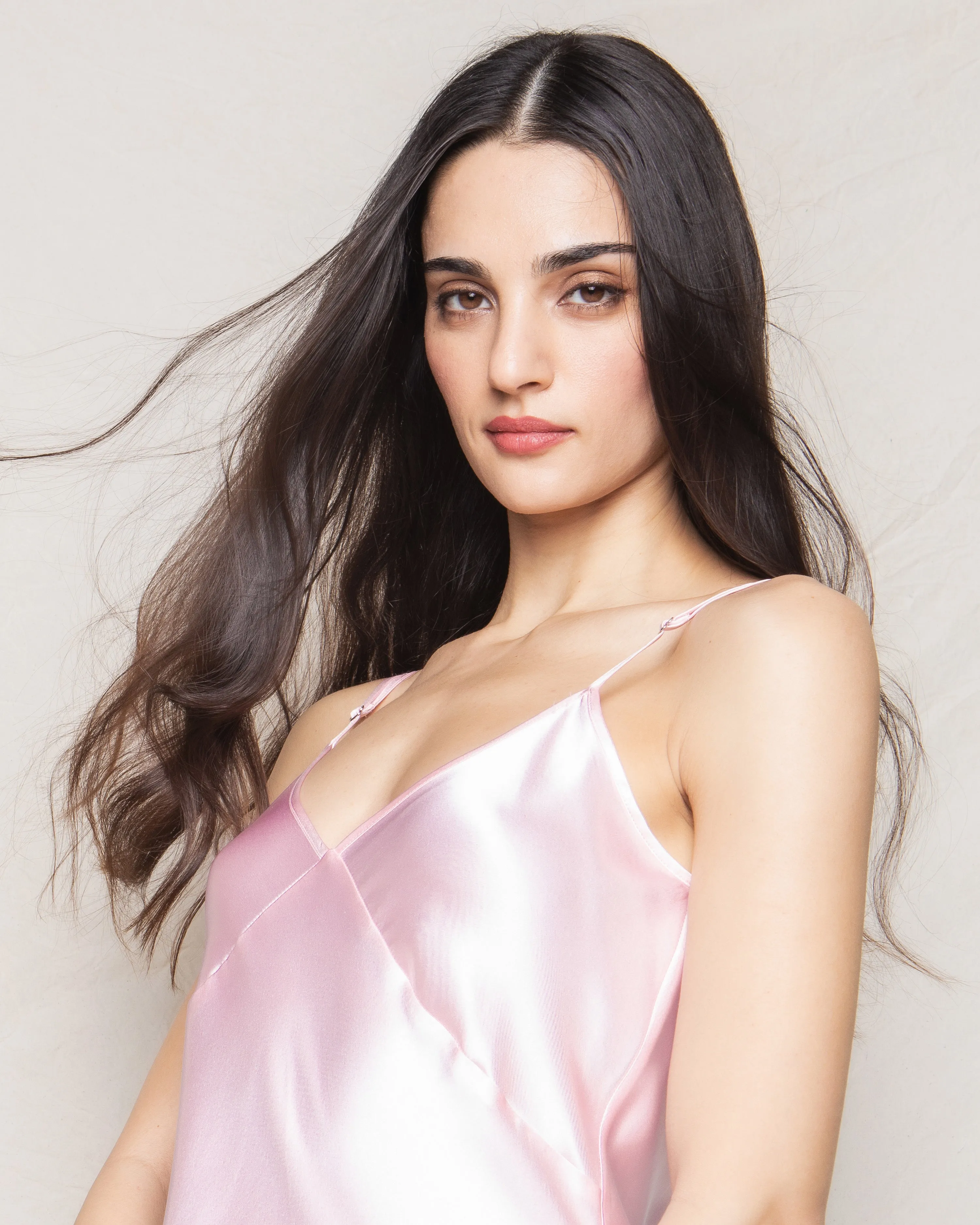 Women's Silk Cosette Nightgown in Pink sold by Petite Plume product image thumbnail 3