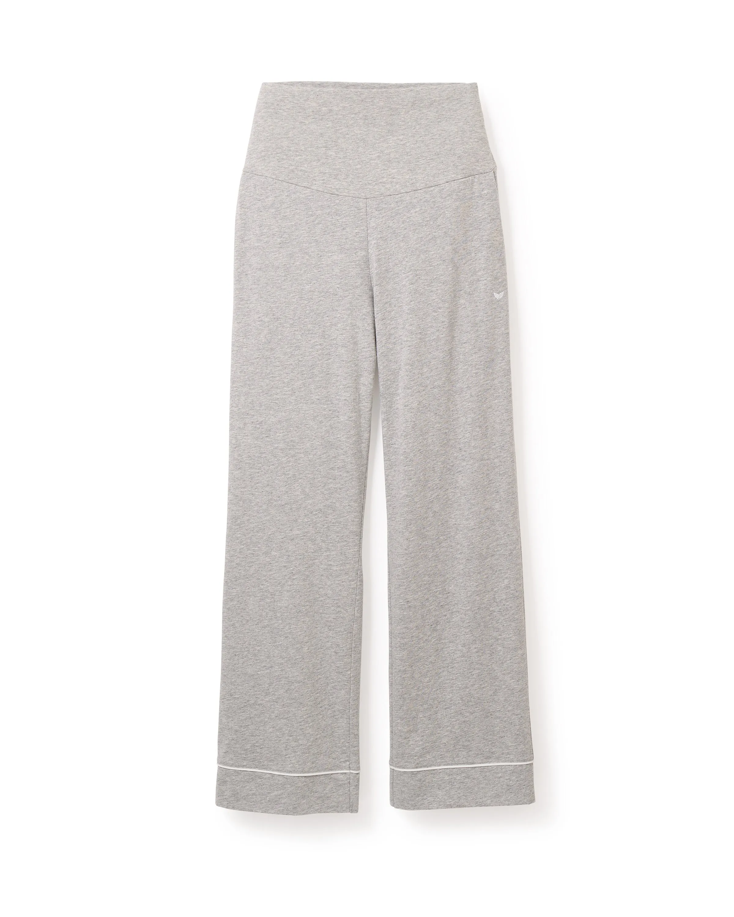 Women's Pima Maternity Pants in Light Heather Grey sold by Petite Plume
