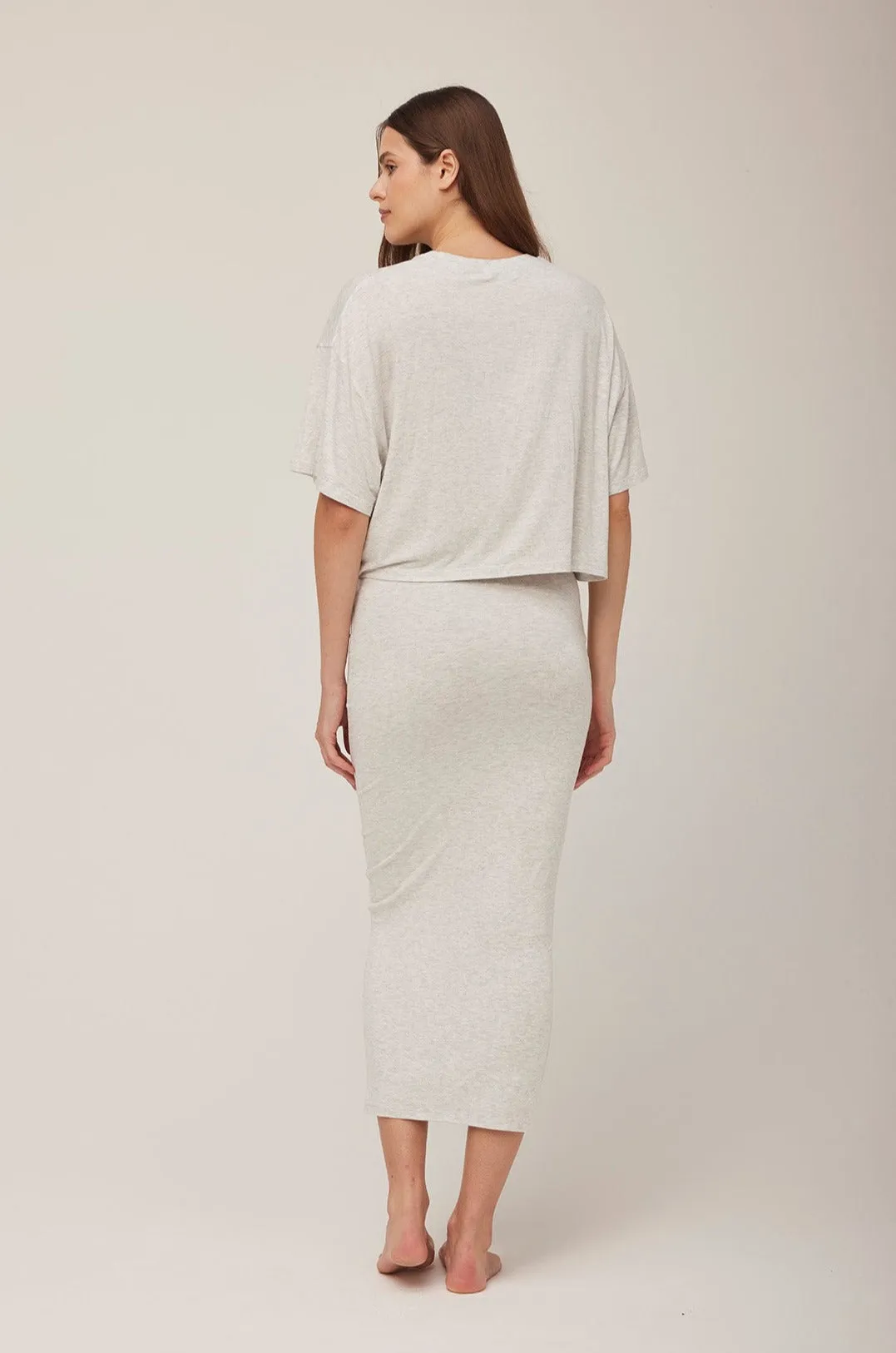 The Midi Maternity Skirt sold by Trunfio product image thumbnail 3
