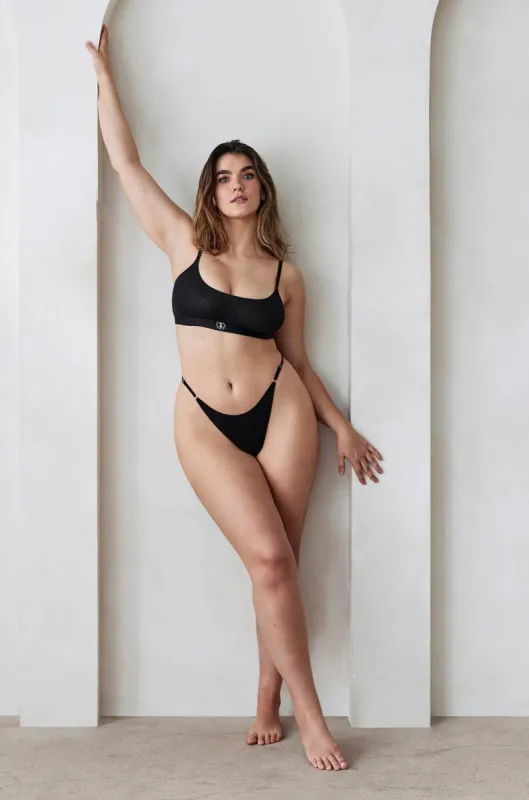 Cotton Rib Bralette sold by Trunfio