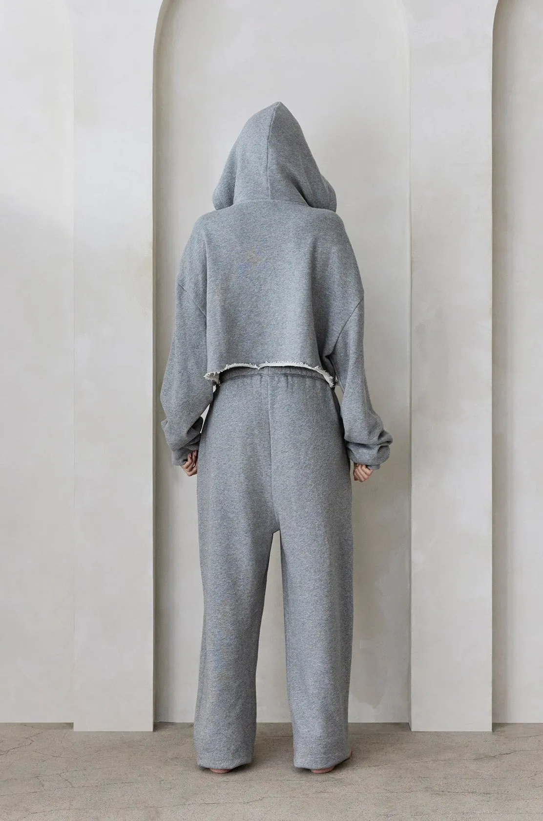 Classic Terry Cropped Hoodie sold by Trunfio product image thumbnail 3