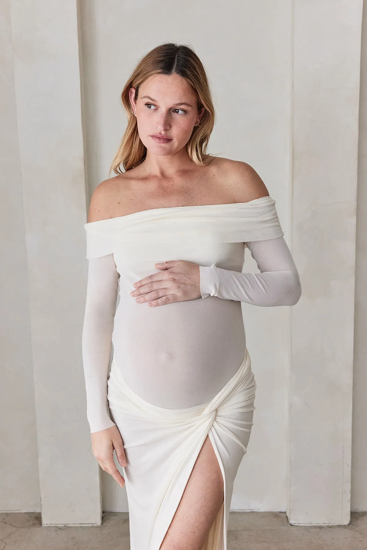 Off The Shoulder Soft Mesh Top sold by Trunfio product image thumbnail 3