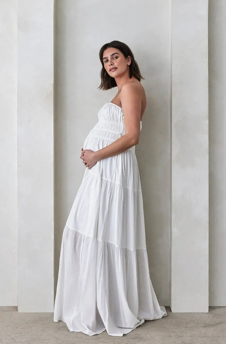 Shirred Strapless Gown sold by Trunfio product image thumbnail 5