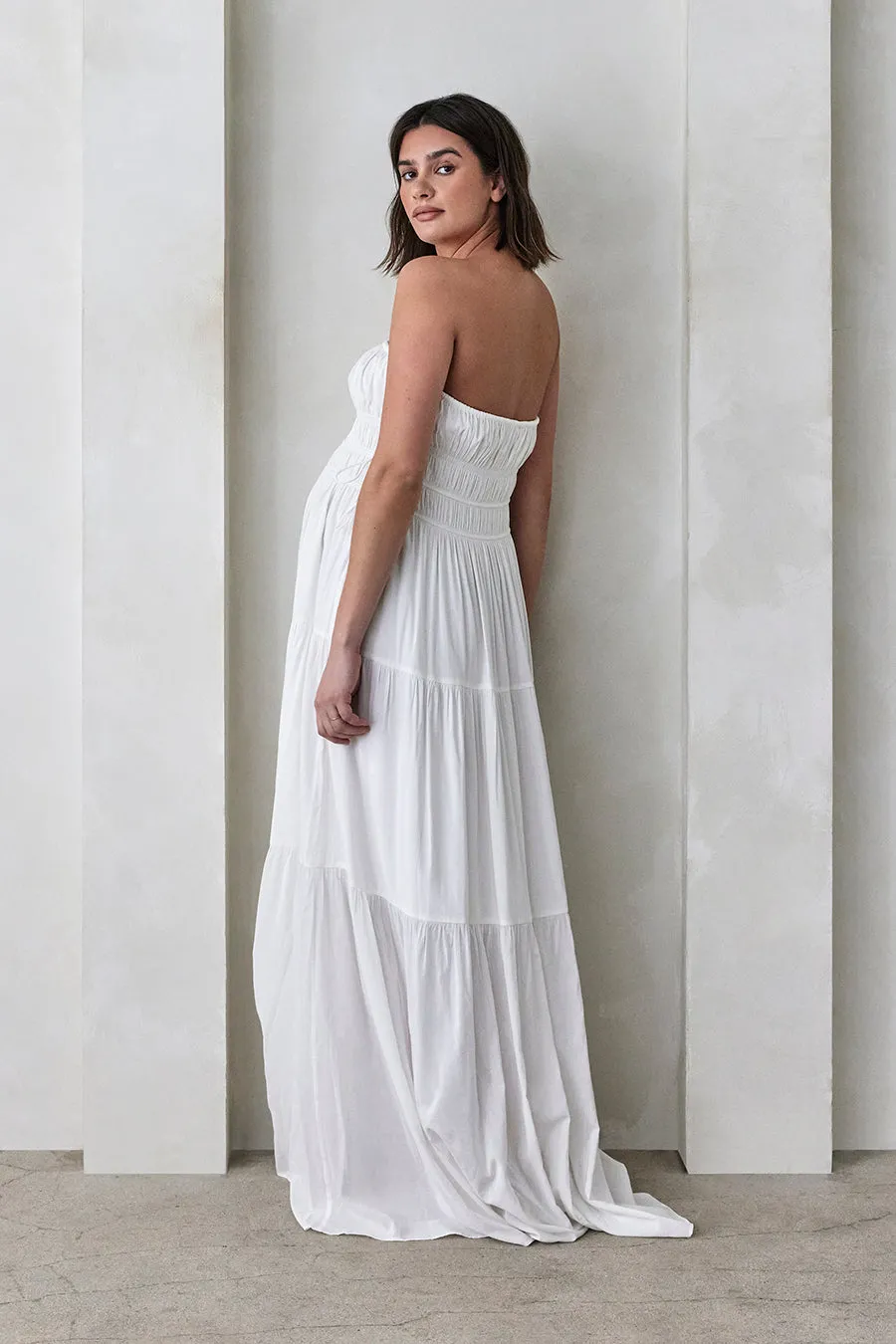 Shirred Strapless Gown sold by Trunfio product image thumbnail 4