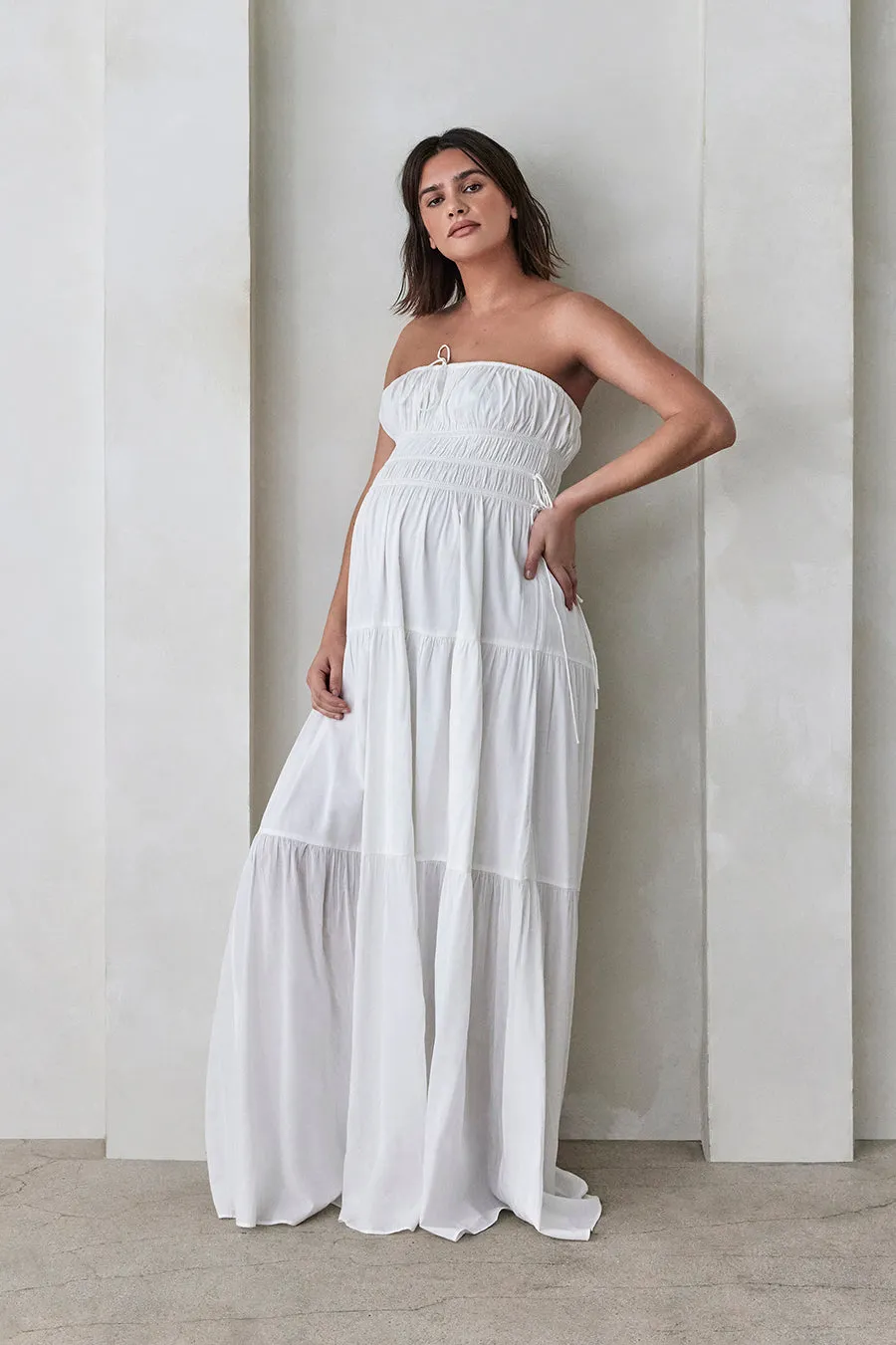 Shirred Strapless Gown sold by Trunfio product image thumbnail 3