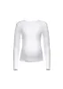 Cotton Rib Long Sleeve Tee - Ivory sold by Trunfio