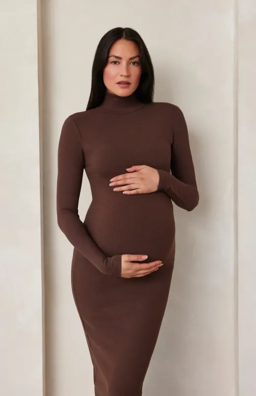 Sculpting Rib Long Sleeve Dress sold by Trunfio