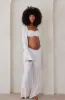 Ruched Linen Crop Top sold by Trunfio