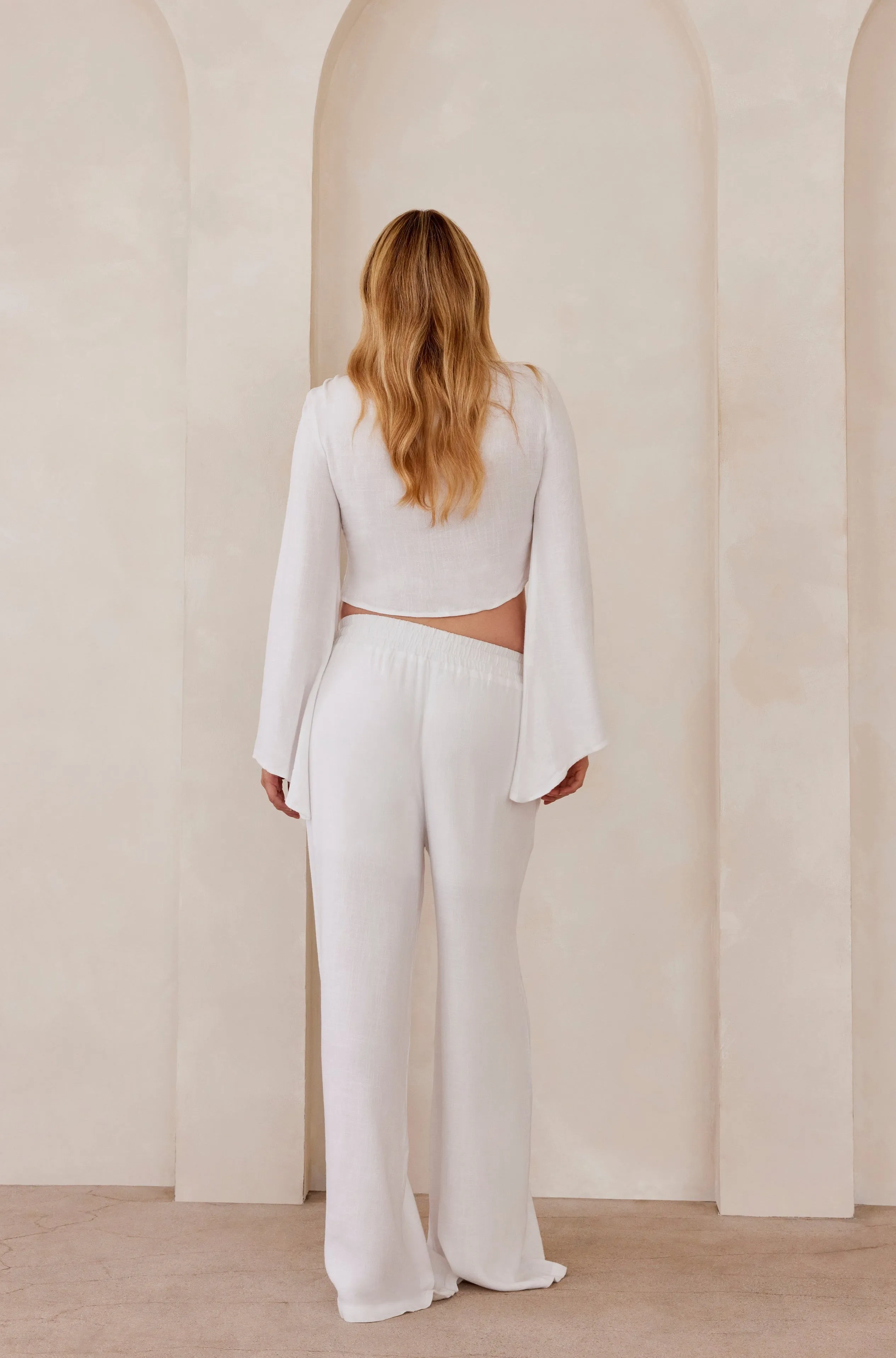 Drawstring Linen Top sold by Trunfio product image thumbnail 5