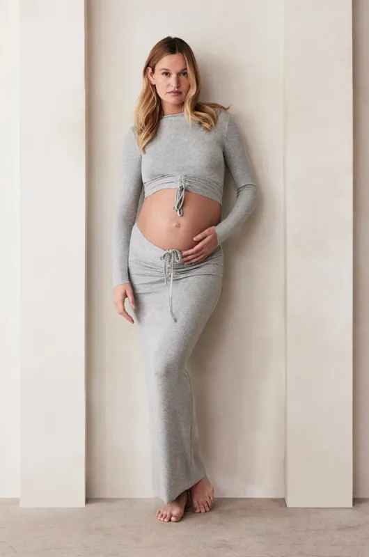 Soft Rib Maxi Skirt sold by Trunfio