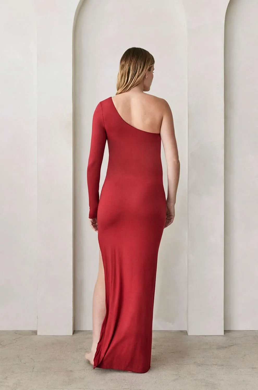 The One Shoulder Evening Maternity Dress sold by Trunfio product image thumbnail 2