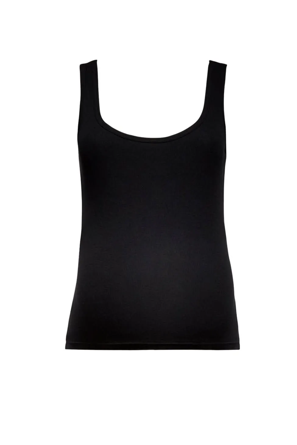 Cotton Rib 90s Tank - Black sold by Trunfio product image thumbnail 3