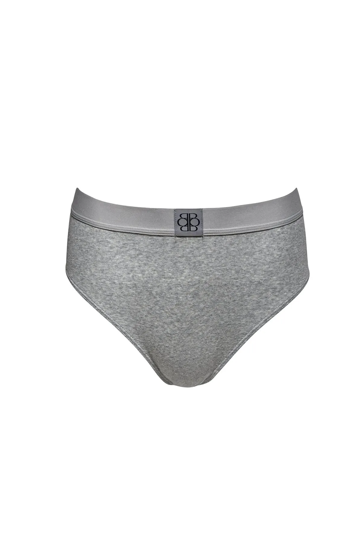Cotton Rib Full Coverage Brief - Heather Grey sold by Trunfio product image thumbnail 5
