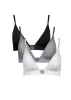 Cotton Rib Triangle Bralette - 3 Pack sold by Trunfio