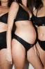 Cotton Rib Triangle Bralette - Black sold by Trunfio