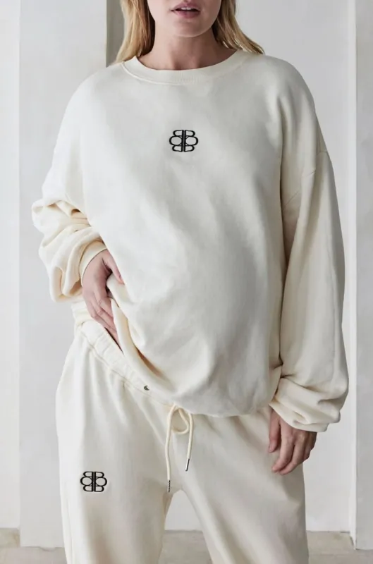 Classic Terry Crewneck Sweatshirt - Ivory sold by Trunfio