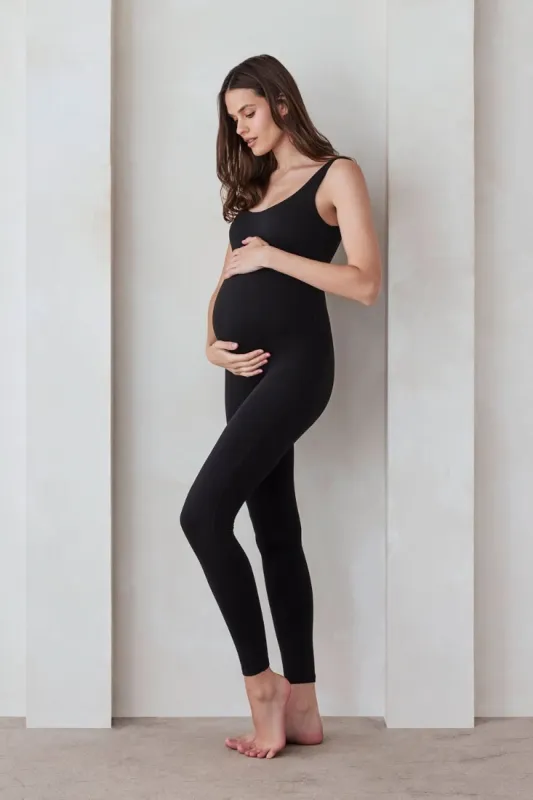 The Lucy Maternity Unitard - Black made by Trunfio