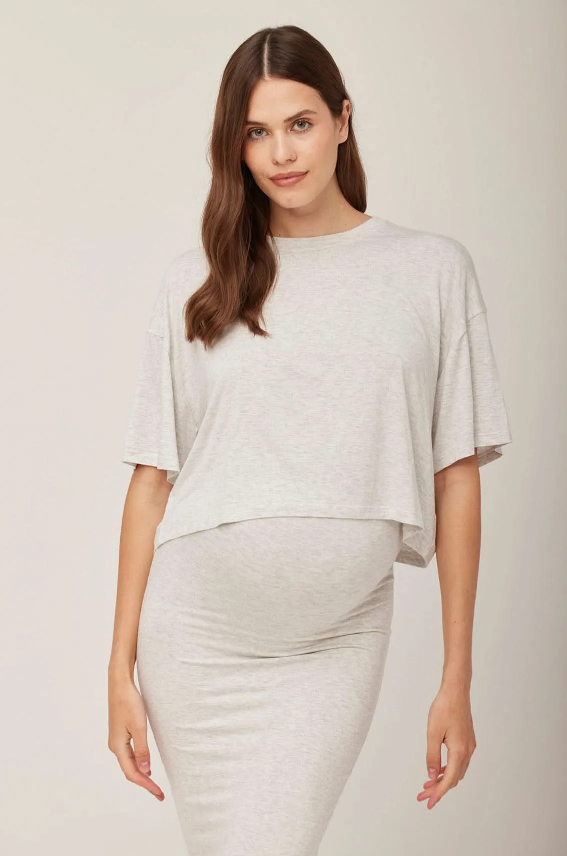 The Cotton Maternity Midi Skirt sold by Trunfio product image thumbnail 4