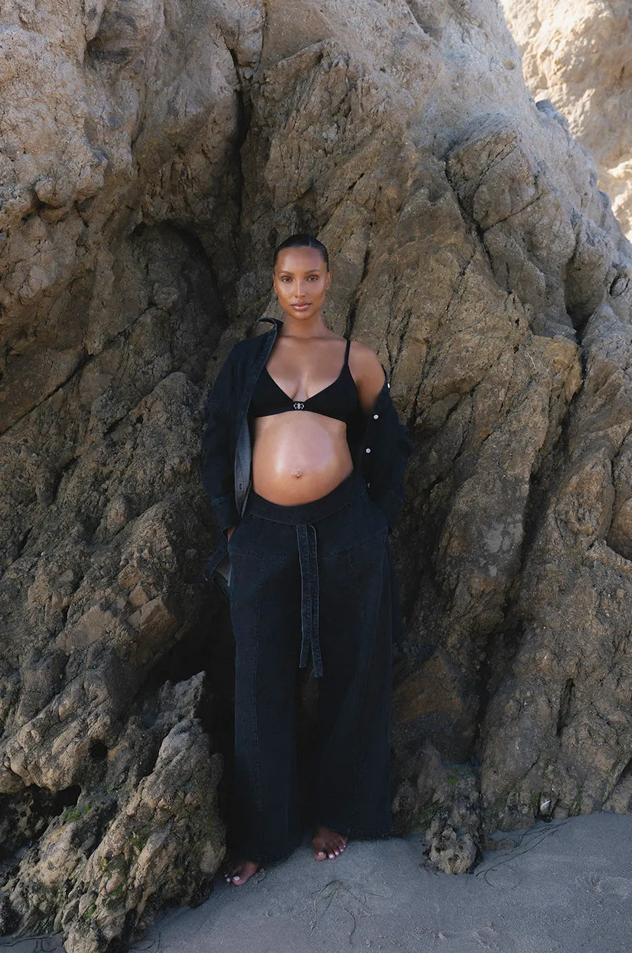 Black Denim Painter Jean - JASMINE TOOKES X BUMPSUIT sold by Trunfio