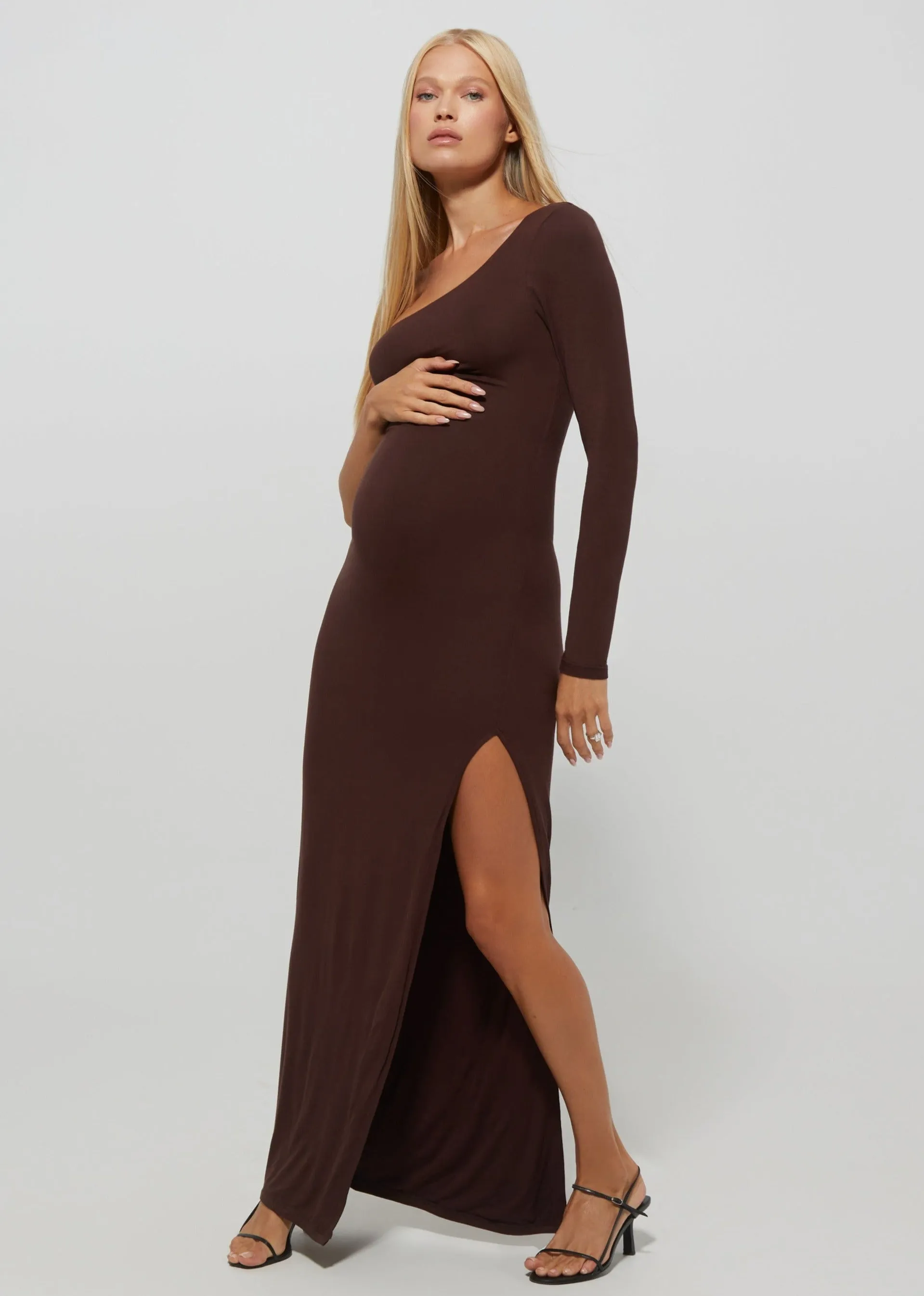The One Shoulder Evening Maternity Dress sold by Trunfio product image thumbnail 2