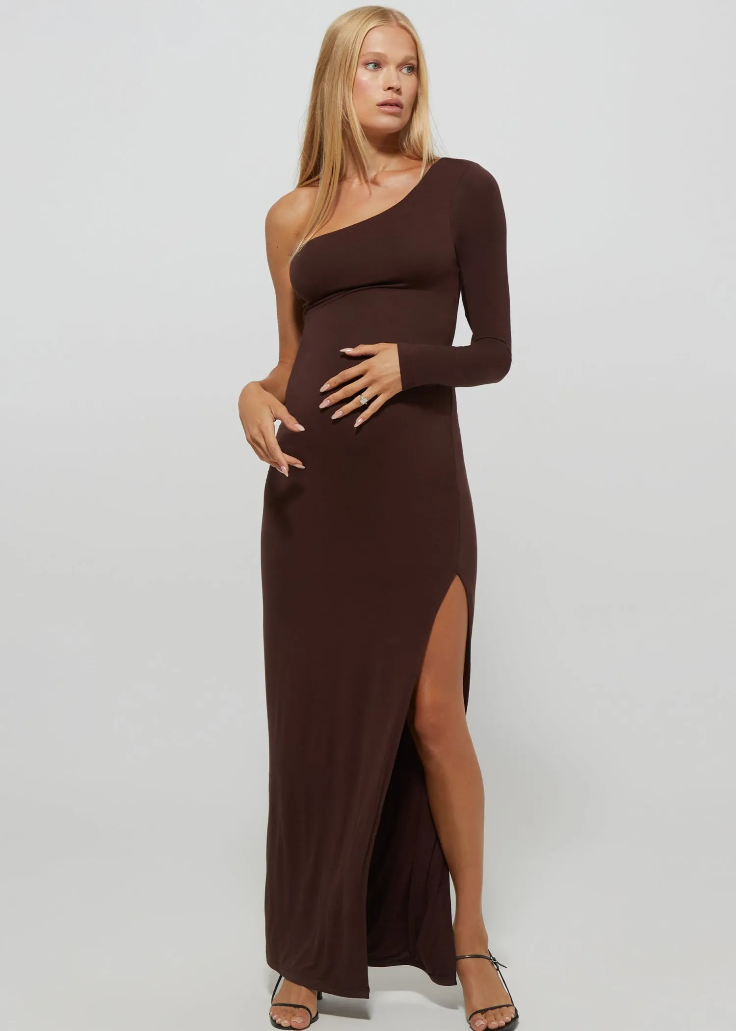The One Shoulder Evening Maternity Dress sold by Trunfio product image thumbnail 3