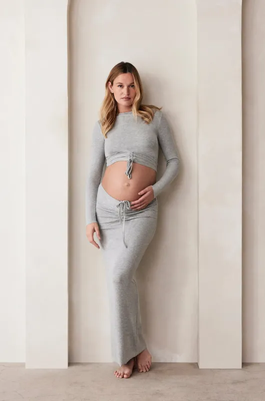 Soft Rib Maxi Skirt sold by Trunfio