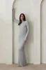 Soft Rib Turtleneck Long Sleeve Maxi Dress sold by Trunfio