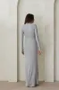 Soft Rib Turtleneck Long Sleeve Maxi Dress sold by Trunfio