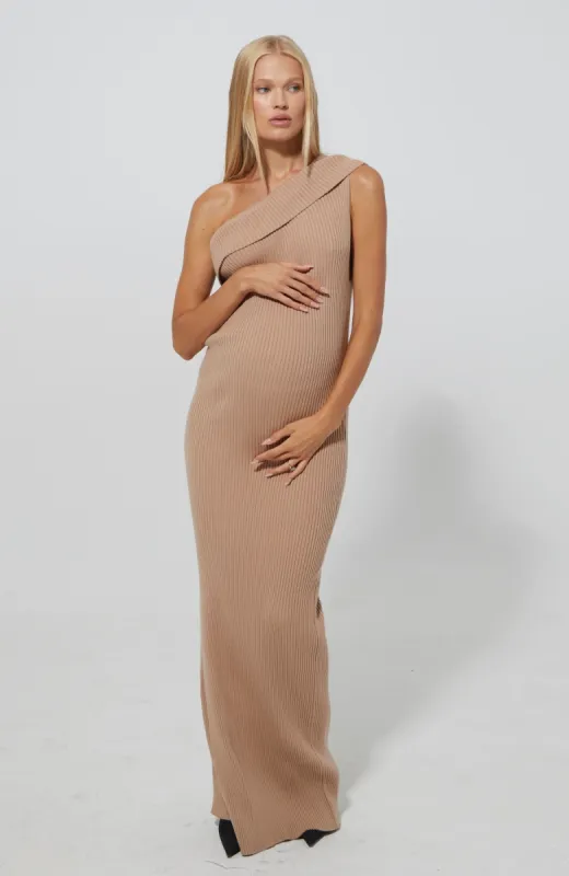 Cozy Knit One Shoulder Dress sold by Trunfio