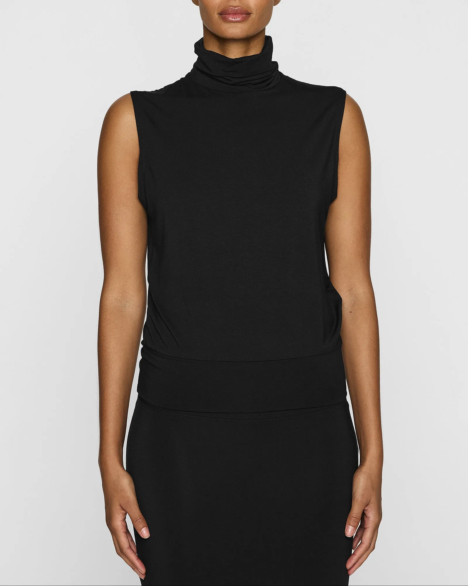 The Sleeveless Turtleneck Lite sold by Bleusalt