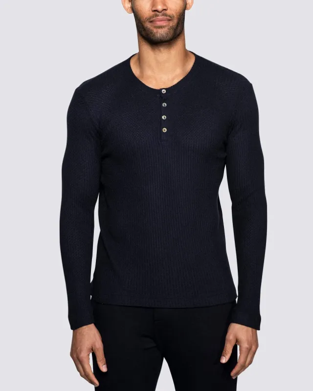 The Men's Waffle Henley App Exclusive sold by Bleusalt