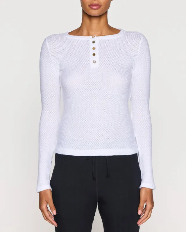 The Women's Waffle Henley App Exclusive sold by Bleusalt