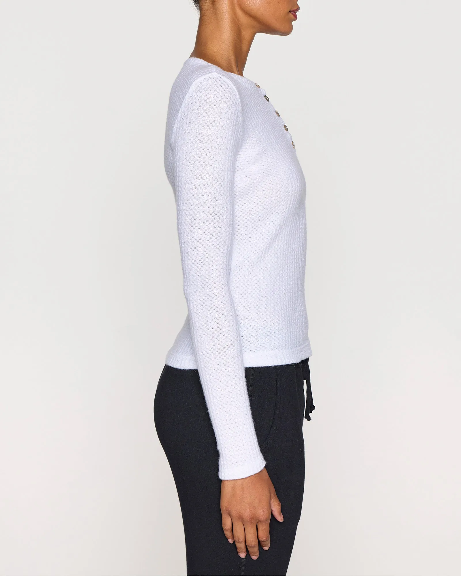 The Women's Waffle Henley App Exclusive sold by Bleusalt product image thumbnail 2