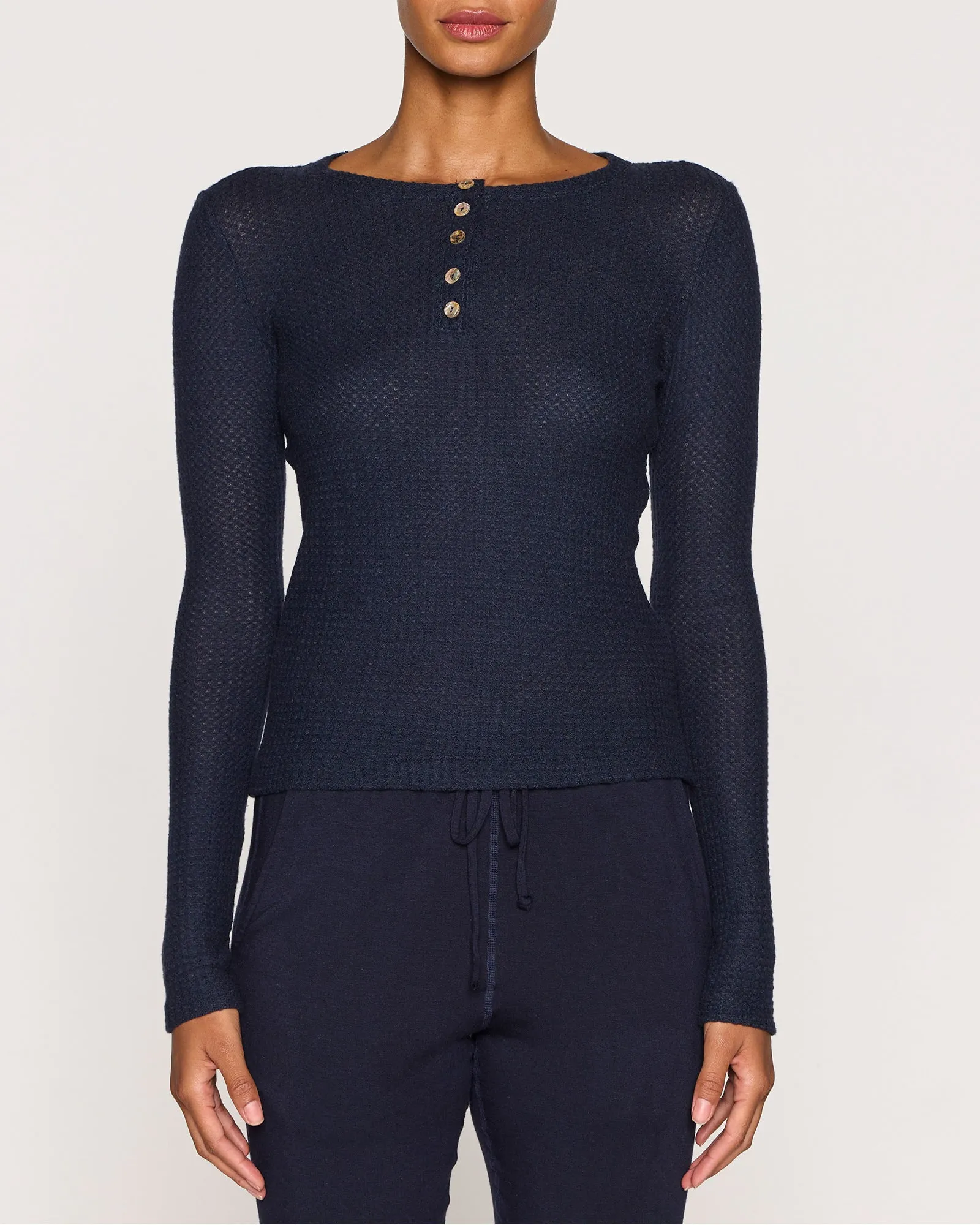 The Women's Waffle Henley App Exclusive sold by Bleusalt product image thumbnail 5