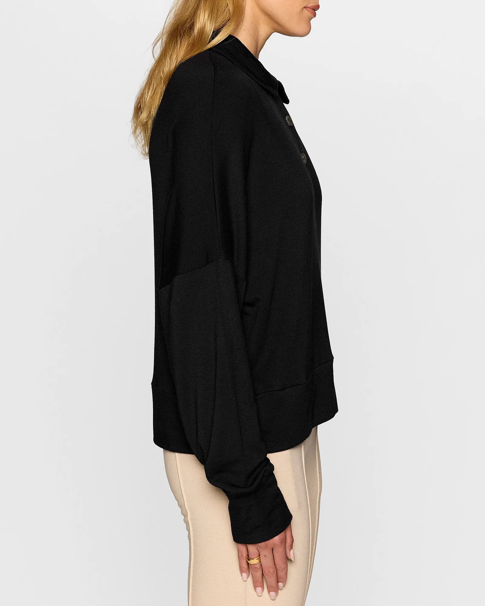 The Oversized Long Sleeve Polo sold by Bleusalt product image thumbnail 4