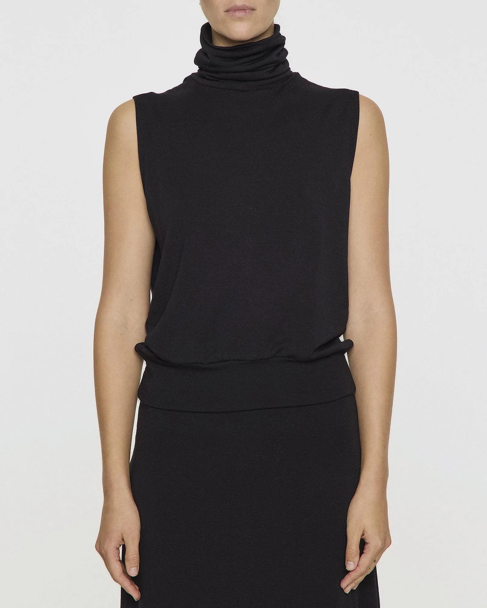 The Sleeveless Turtleneck sold by Bleusalt