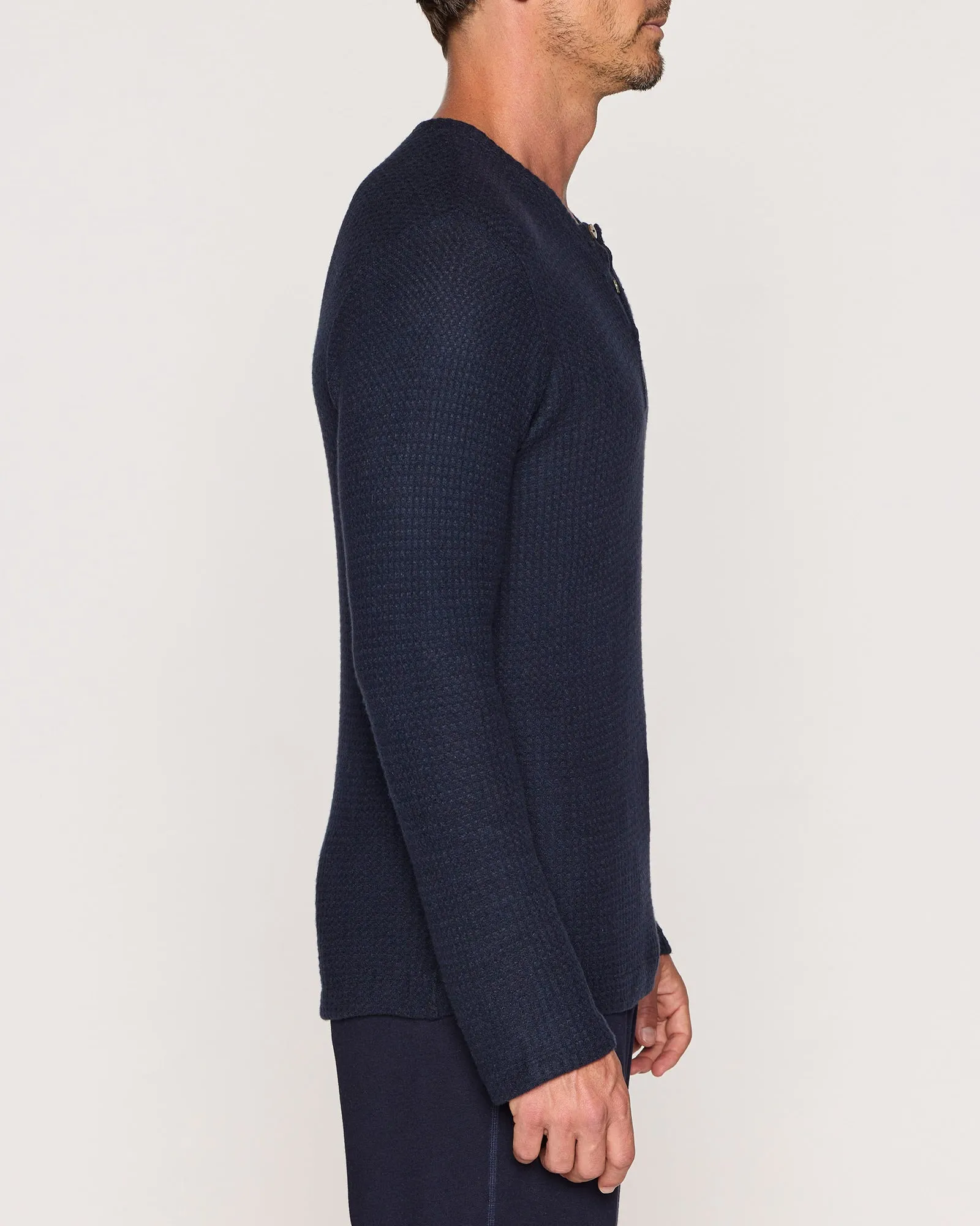 The Men's Waffle Henley App Exclusive sold by Bleusalt product image thumbnail 2