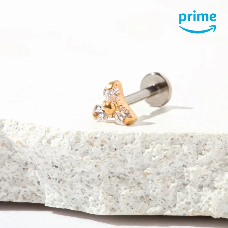 Single Astrid Flat Back Stud Earring sold by Tini Lux