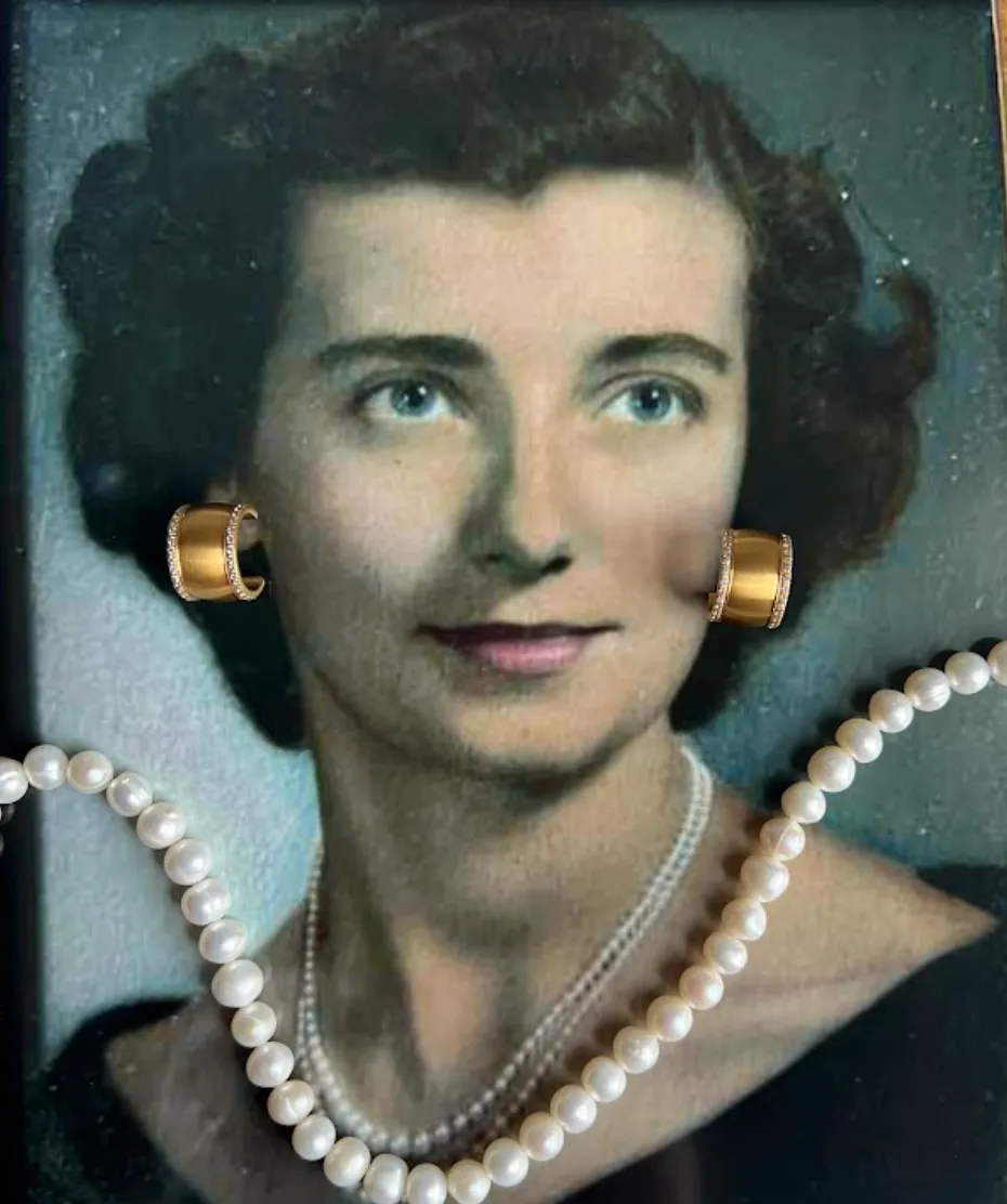 Gwen Hoop Earrings sold by Tini Lux product image thumbnail 5