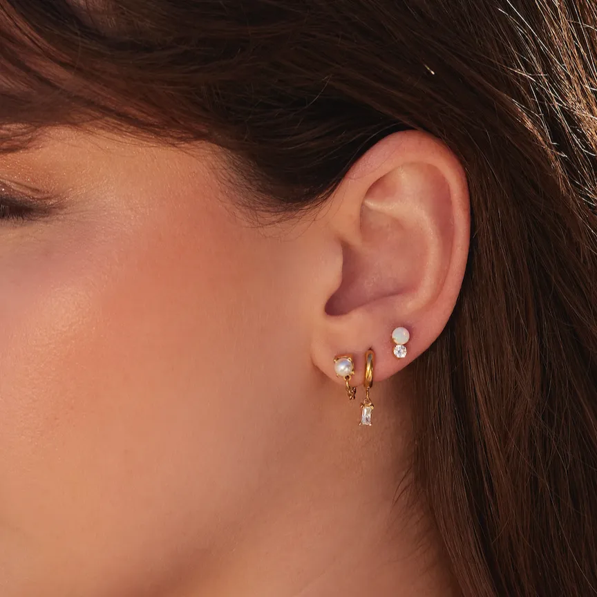 Single Maya Hoop Earring sold by Tini Lux product image thumbnail 2