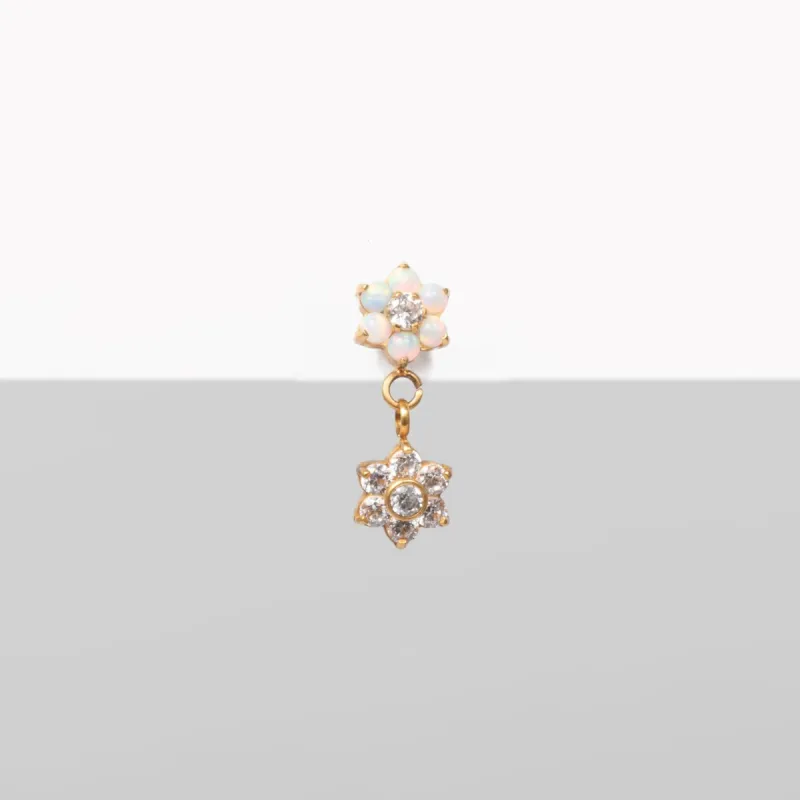 Single Nano Elsie Flat Back Stud sold by Tini Lux