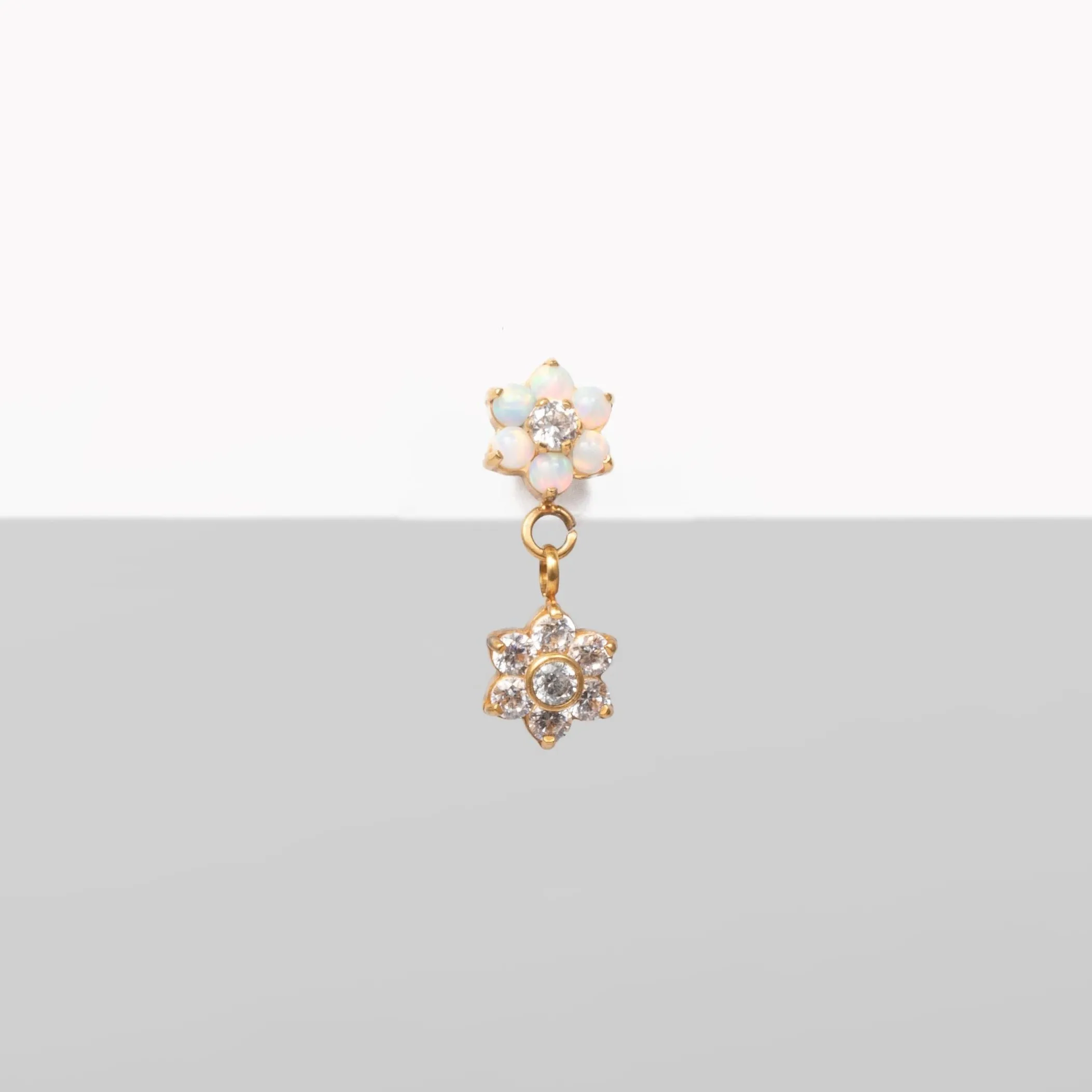 Single Nano Elsie Flat Back Stud sold by Tini Lux