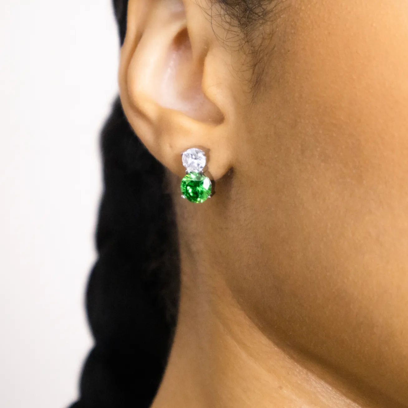 Coco Studs (Emerald) sold by Tini Lux product image thumbnail 3