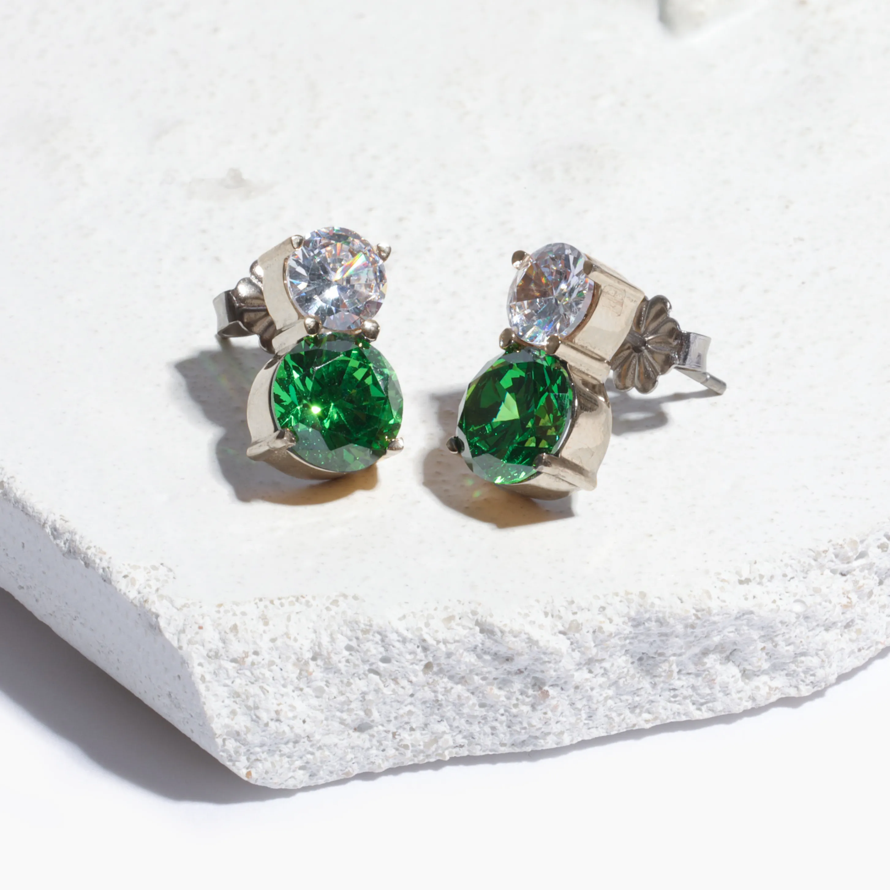 Coco Studs (Emerald) sold by Tini Lux product image thumbnail 2