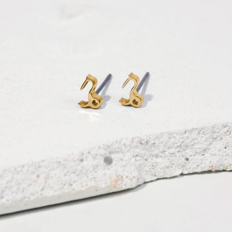 Capricorn Stud Earrings sold by Tini Lux